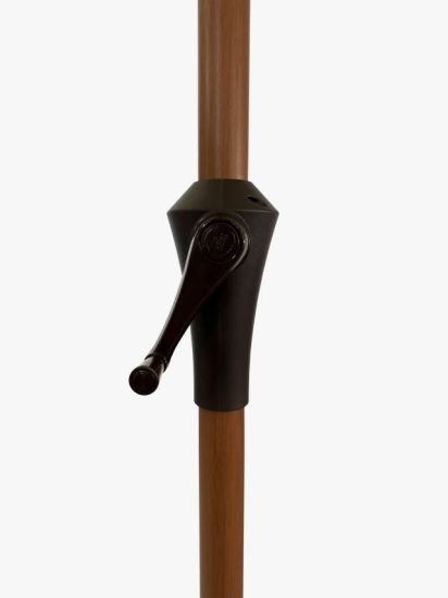 Wood-Effect Wind-Up Parasol, 2.2m