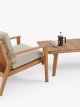 Rectangular Garden Coffee Table, 103cm, (Acacia Wood), Natural