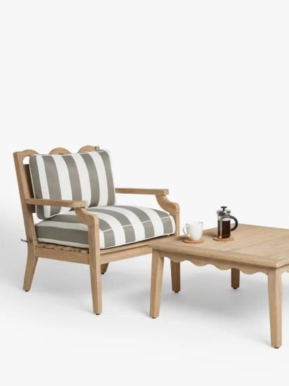 Square Coffee Table, 80cm, (Acacia Wood), Natural